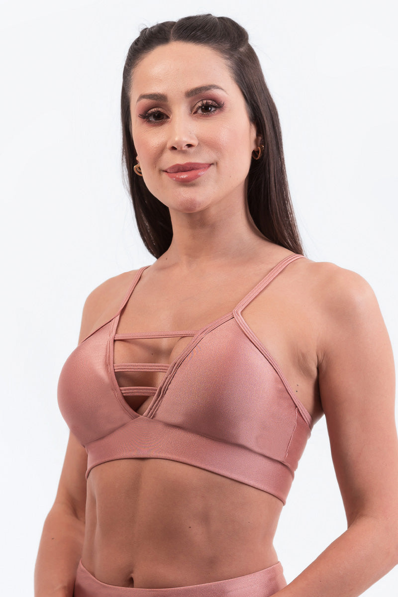 Iris Straps Top- Rose Pink